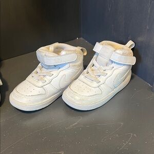 Nike Kids White High-Top Sneakers